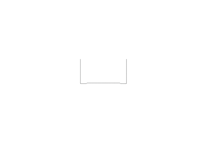 PROFIL U 75 z plechu s hrúbkou 0,5 mm